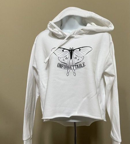 Butterfly Cropped Hoodie